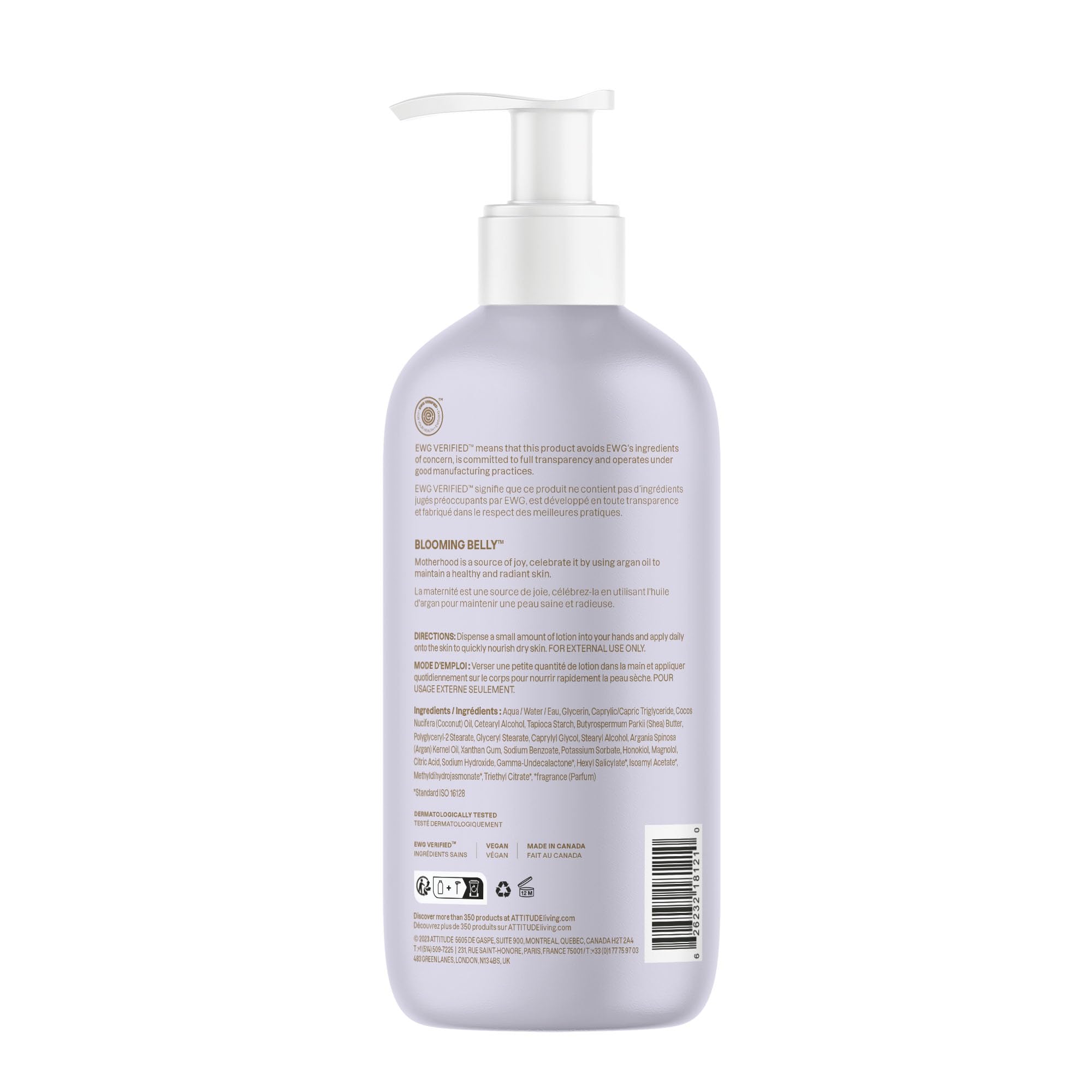 Attitude SUPER LEAVES Maternity Nourishing Body Lotion Argan